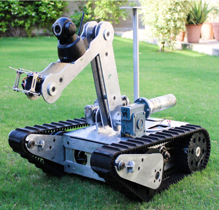 Design and experimental testing of an in-parallel actuated 3 DOF serial robotic manipulator for unmanned ground vehicle