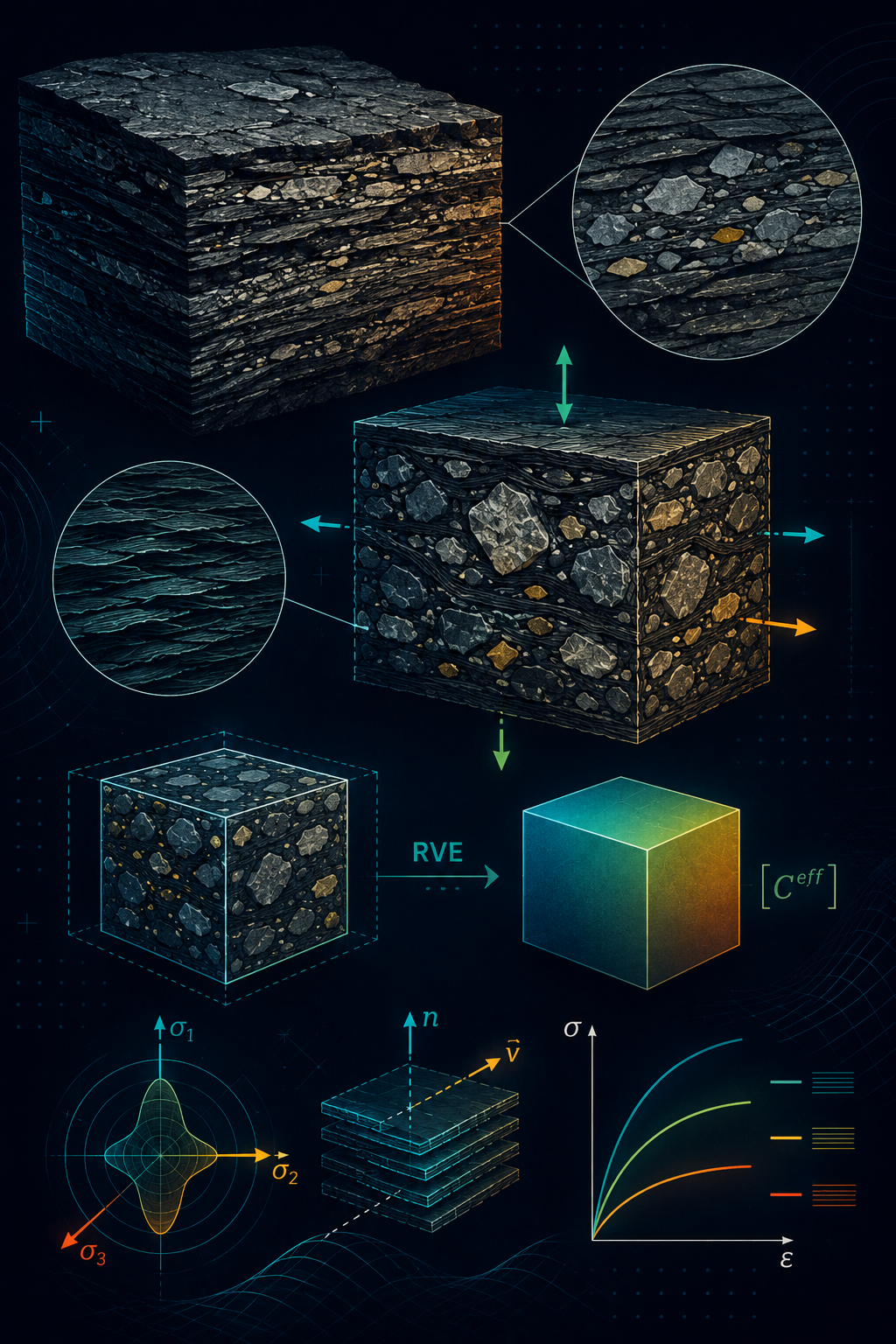 Micromechanics-based Material Properties of Inorganic Shale