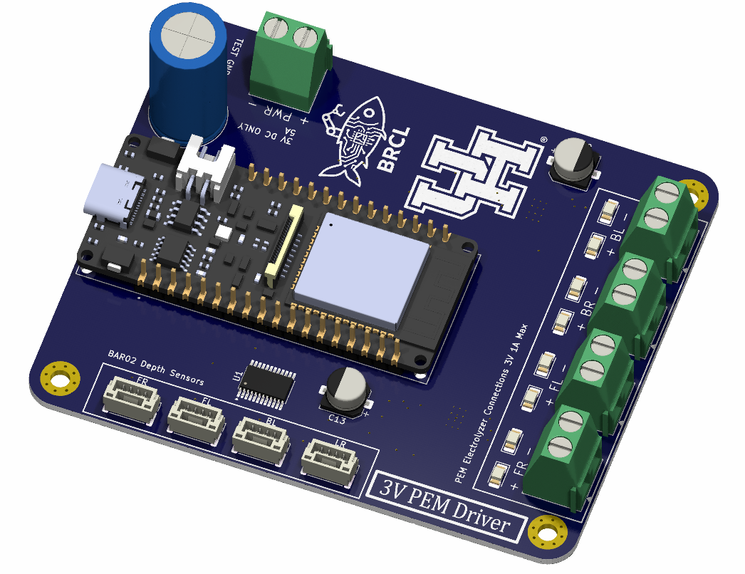 PEM driver PCB 3D render
